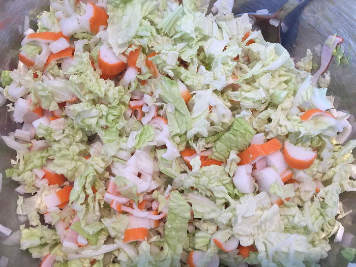 Russischer Surimi Salat Food Blog Kochphilosophen