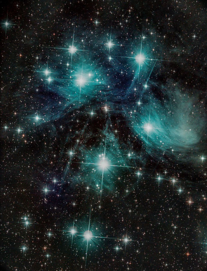 M45, Plejaden, Stier, Astrofotografie,