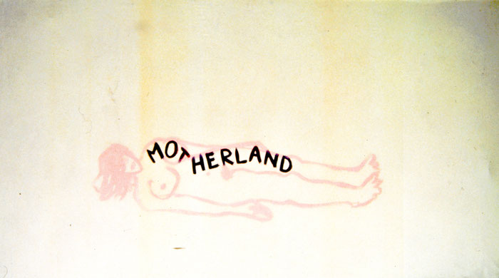 Motherland, 1992, 220 x 160 cm, Acryl auf Stoff