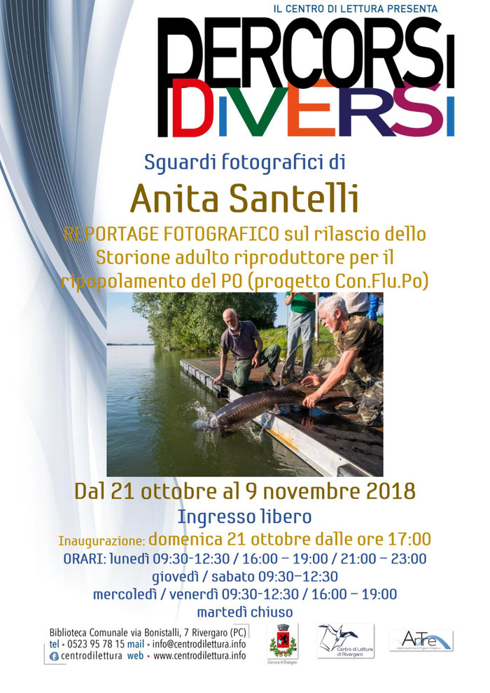 Rivergaro: Sguardi Fotografici di Anita Santelli dal 21 ottobre al 9 novembre 2018