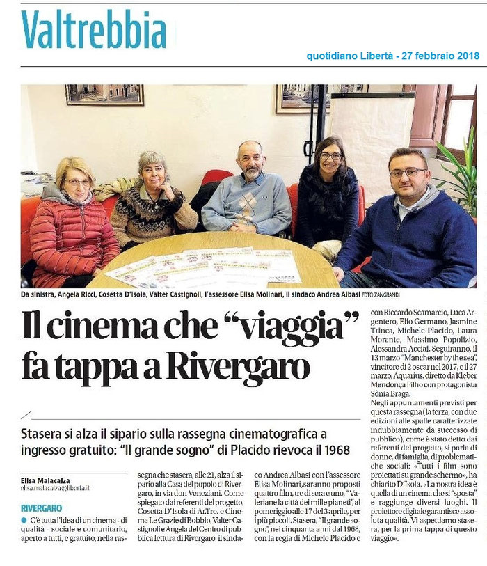 quotidiano Libertà - 27 febbraio 2018