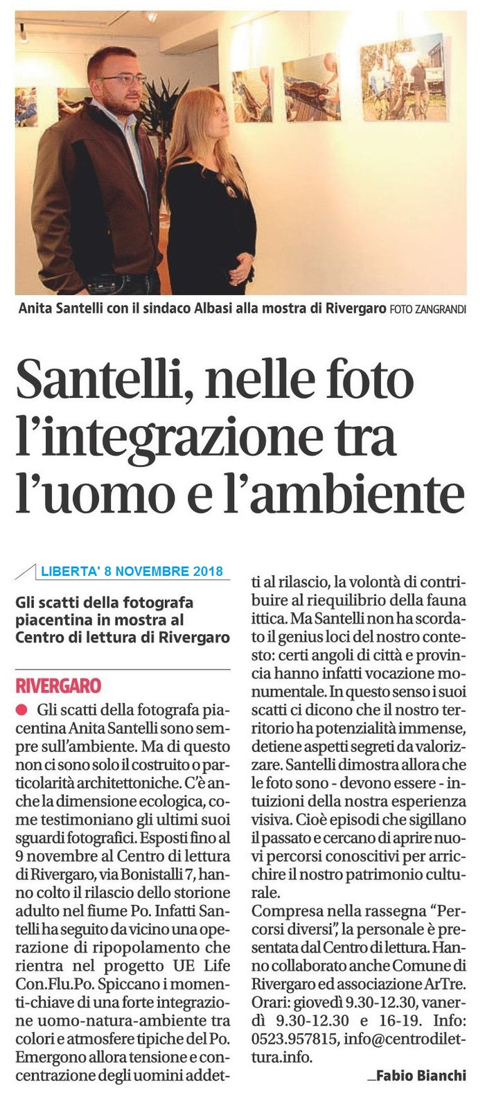 quotidiano Libertà - Anita Santelli