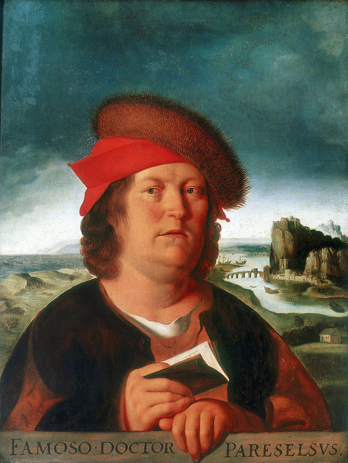 Portrait présumé du médecin #Paracelse (1493-1541) d'après Quentin Metsys, Musée du Louvre. En 1529, le "Traminer" ou "vieil alsacien" est cité par le médecin Paracelse comme le meilleur "véhicule médicinal" qui soit.
