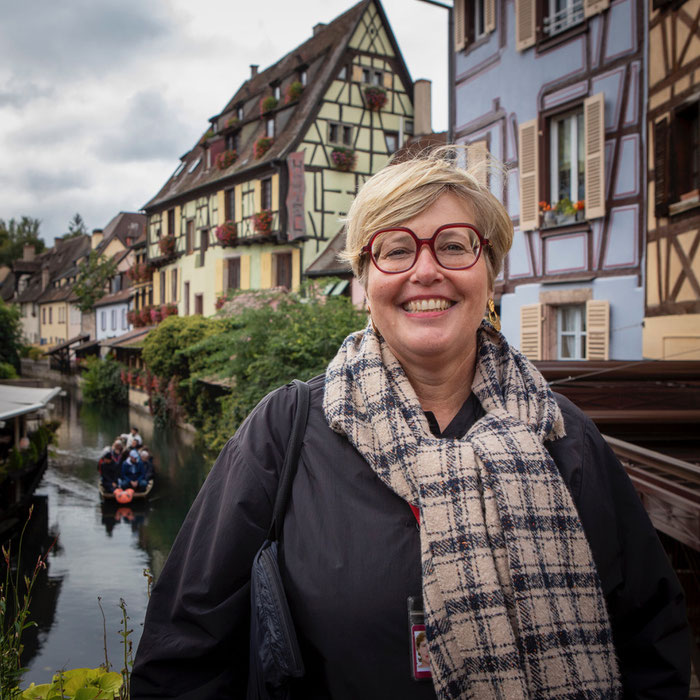 "Colmar et la Petite Venise", visites guidées immersives en Alsace par Caroline CLAUDE-BRONNER, votre guide conférencière en Alsace. Photographie : Didier Pallagès Photographe, www.pallages.fr