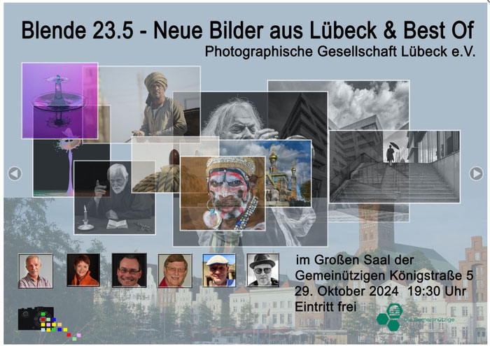 Dienstagsvortrag 2024 der Photographischen Gesellschaft Lübeck e.V. im Großen Saal der Gemeinnützigen