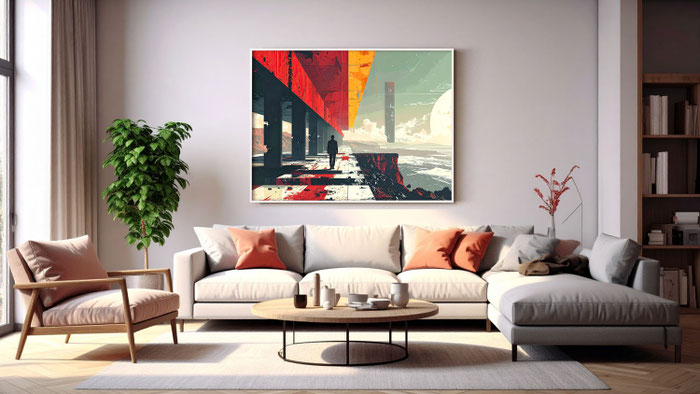 Auf der Suche nach der verlorenen Welt als Wandbild