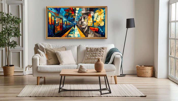 Station to Station - Abstract Artwork - Wandbild Schöner Wohnen