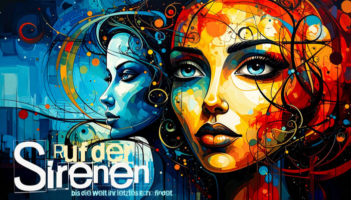 Ruf der Sirenen - Zwei Frauen als Portrait - Fantasy - Comic-design