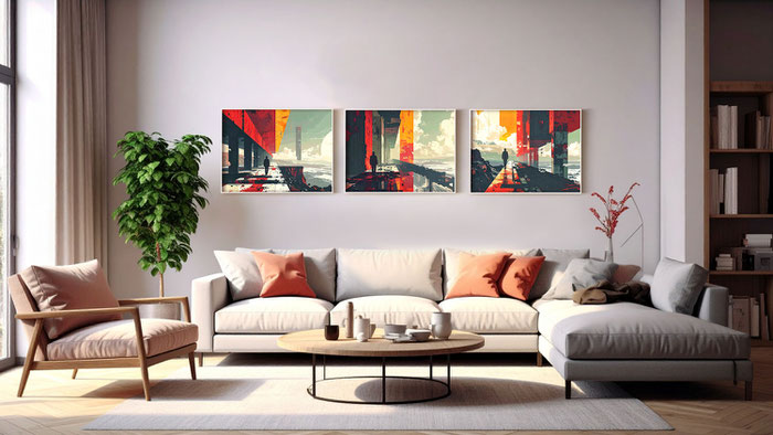 Auf der Suche nach der verlorenen Welt als Wandbild