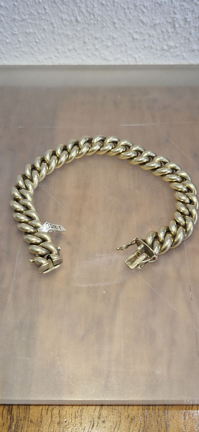 Panzerarmband Rundpanzer 585er Gold 14ct 
