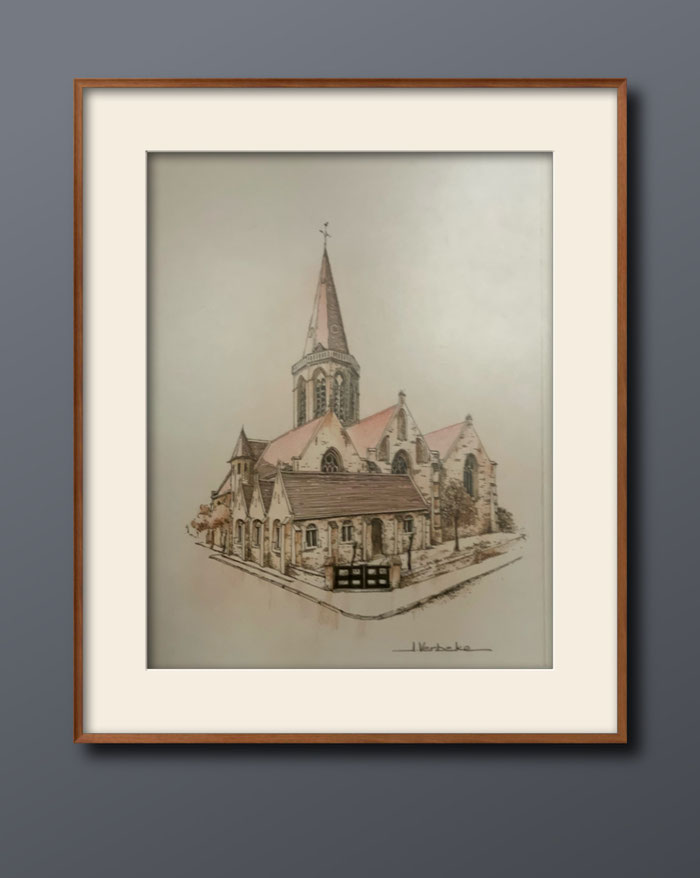 Wenduine Kerk by J.Verbeke