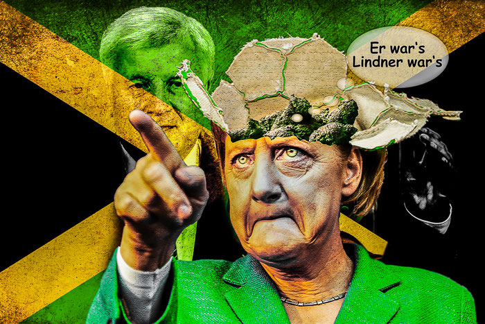 Angela Merkel, Horst Seehofer, CDU, CSU, FDP, Grüne, Deutschland, Bundestagswahl, Sondierungsgespräche,  Politik, Satire