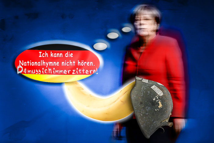 Angela Merkel, Zittern, Zitteraal, Politik, Satire