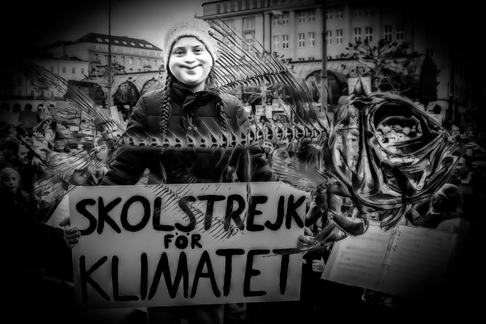 Greta Thunberg, Klimawandel, Umweltterror, Politik, Satire 