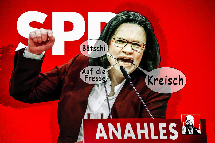 SPD, Martin Schulz, GroKo, Andrea Nahles, Deutschland, Bundestag, Regierung, Politik Satire