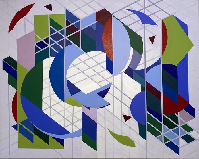 Weiß-Raum I | 2025 | 80 x 100cm | Acryl auf Leinwand 