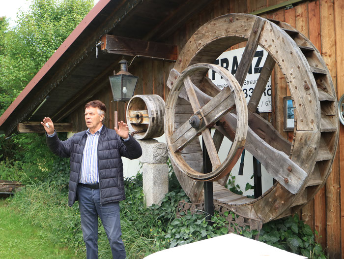 Paulusmühleさんの家にある昔の水車