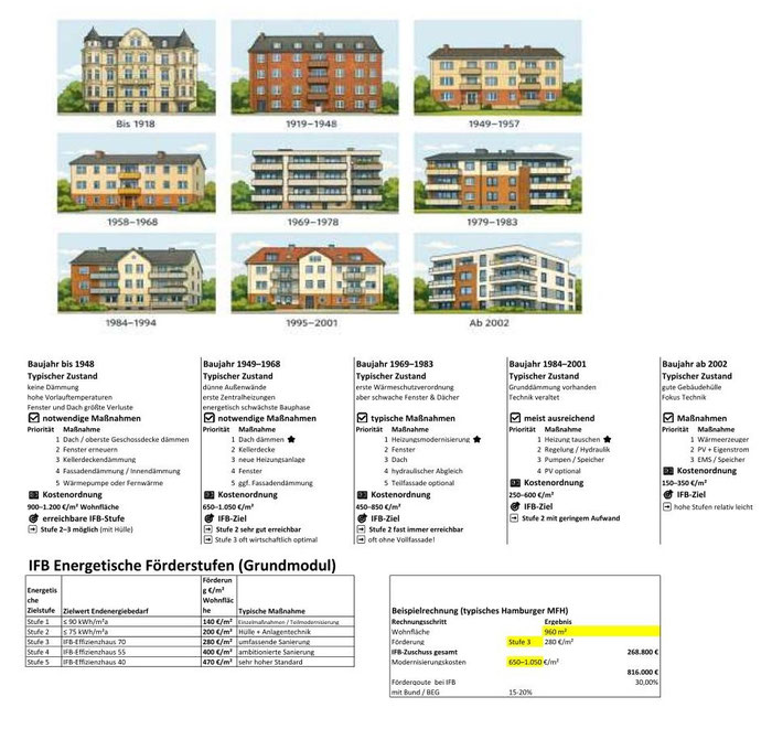 Mehrfamilienhäuser nach Baualtersklassen IFB Hamburg Förderung https://www.ifbhh.de/programme/immobilienwirtschaft/mietwohnungen-modernisieren/energetisch-modernisieren-immo