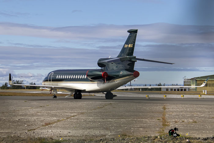 OH-WIX Falcon 7X 231 Jetflite @ Reykjavík Airport 19.08.2016 © Piti Spotter Club Verona