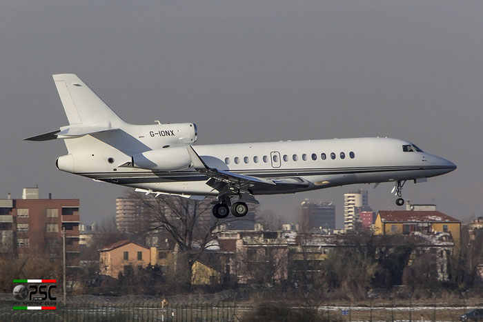 G-IONX Falcon 7X 111 TAG Aviation UK @ Milano Linate Airport 30.12.2014 © Piti Spotter Club Verona