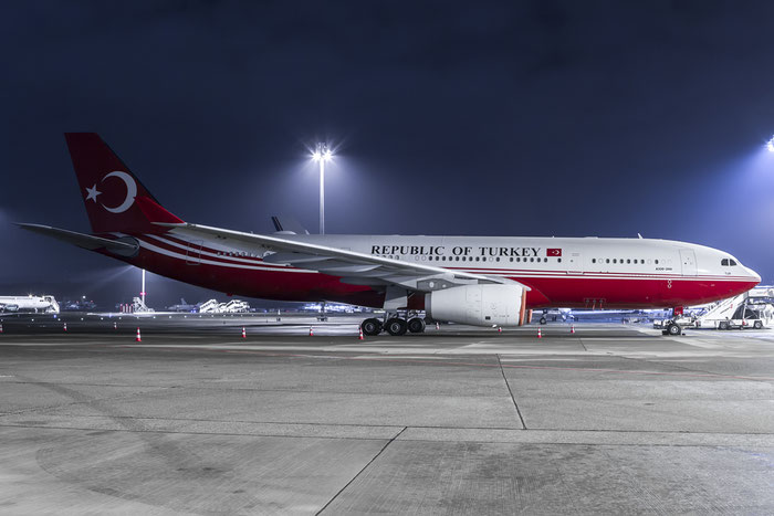 TC-TUR A330-243 (ACJ) 1240 Government of Turkey @ Zurich Airport 20.01.2016 © Piti Spotter Club Verona