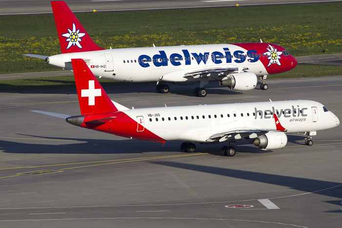 HB-JVO ERJ190LR 19000294 Helvetic Airways @ Zurich Airport 05.2016 © Piti Spotter Club Verona