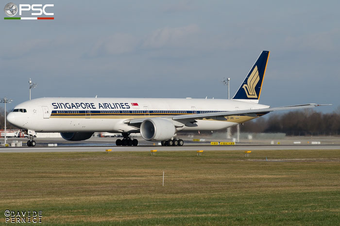 9V-SWL B777-312ER 34577/673 Singapore Airlines @ Munich Airport 13.12.2015 © Piti Spotter Club Verona