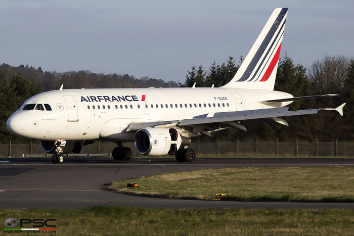 F-GUGG A318-111 2317 Air France @ Edinburgh Airport 04.04.2017 © Piti Spotter Club Verona