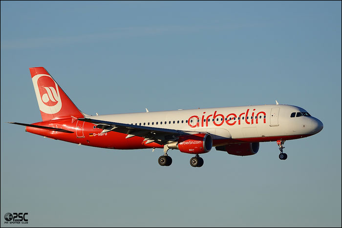D-ABFU A320-214 4743 Air Berlin @ Milano Malpensa Airport 25.01.2014 © Piti Spotter Club Verona