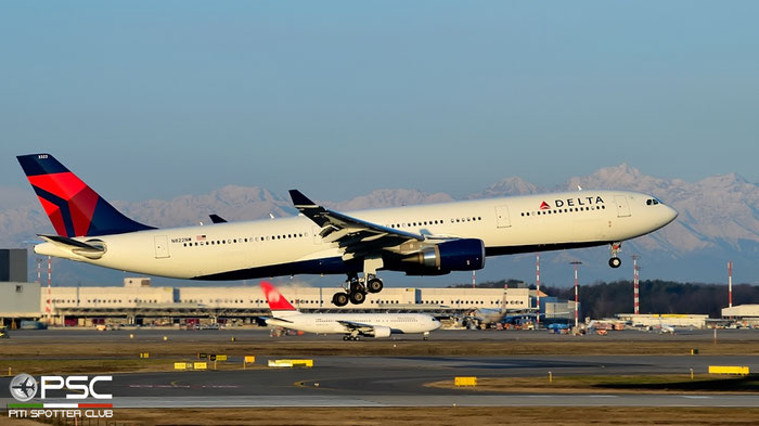 N822NW A330-302E 1627 Delta Air Lines @ Milano Malpensa Airport 20.02.2016 © Piti Spotter Club Verona