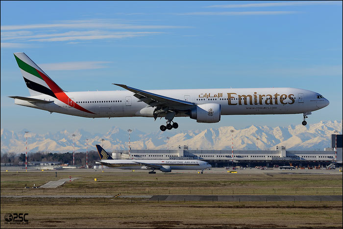 A6-EGR B777-31HER 41077/1018 Emirates @ Milano Malpensa Airport 25.01.2014 © Piti Spotter Club Verona