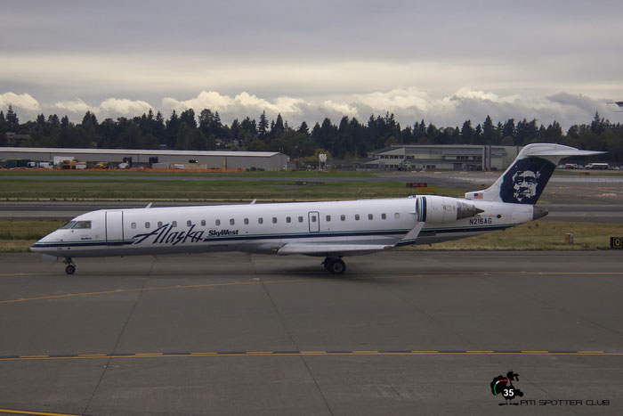 N216AG CRJ701ER 10023 SkyWest Airlines @ Seattle Tacoma Airport 25.09.2015 © Piti Spotter Club Verona