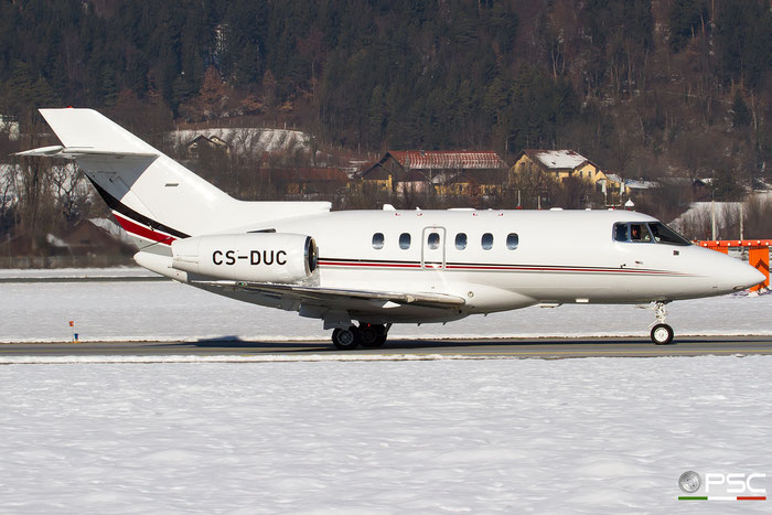 CS-DUC BAe125-750 HB-6 NetJets Europe @ Innsbruck Airport 27.01.2018 © Piti Spotter Club Verona