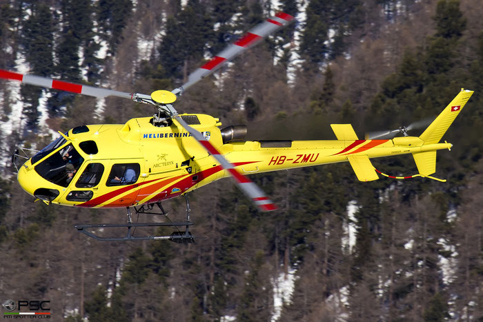 HB-ZMU - AS50 - Eurocopter AS350 B3 Ecureuil  @ Samedan Airport © 02 2022 Piti Spotter Club Verona