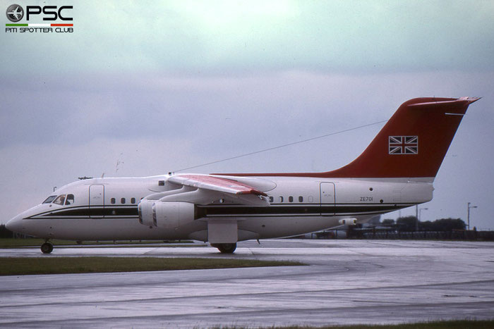 ZE701   BAe146 CC2  E1029  32(TR)sq © courtesy of Marco Ceschi - Piti Spotter Club Verona