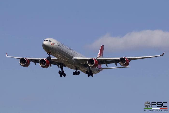 G-VYOU A340-642 765 Virgin Atlantic Airways @ London Heathrow Airport 13.05.2015 © Piti Spotter Club Verona