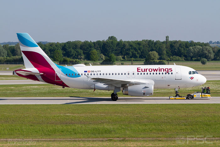 OE-LYY A319-132 4256 Eurowings Europe @ Munich 05.2018 © Piti Spotter Club Verona