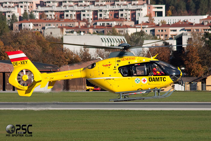 OE-XEY Eurocopter EC135 T2+ (EC135 T2i) serial 0521 @ Innsbruck Airport 26.10.2013 © Piti Spotter Club Verona