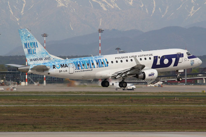 SP-LIA ERJ175LR 17000125 LOT Polish Airlines - Polskie Linie Lotnicze @ Milano Malpensa Airport 14.04.2015 © Piti Spotter Club Verona