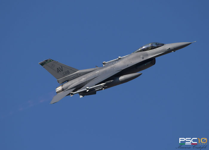 89-2118  AV  F-16CM-40-CF  1C-271  555th FS @ Aviano © 01 2022 Piti Spotter Club Verona