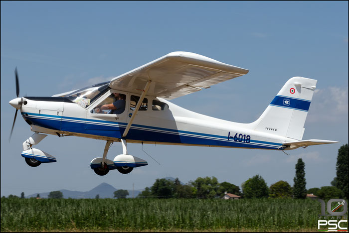 I-6018 : Tecnam P92 Echo - @ Bagnolo (PD) ©  2022 Piti Spotter Club Verona