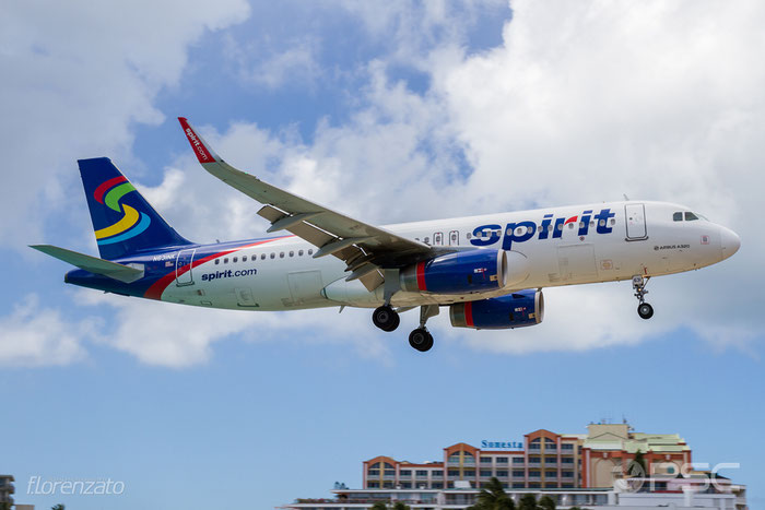 N631NK A320-232 6327 Spirit Airlines @ Sint Maarten Airport 09.04.2016 © Piti Spotter Club Verona