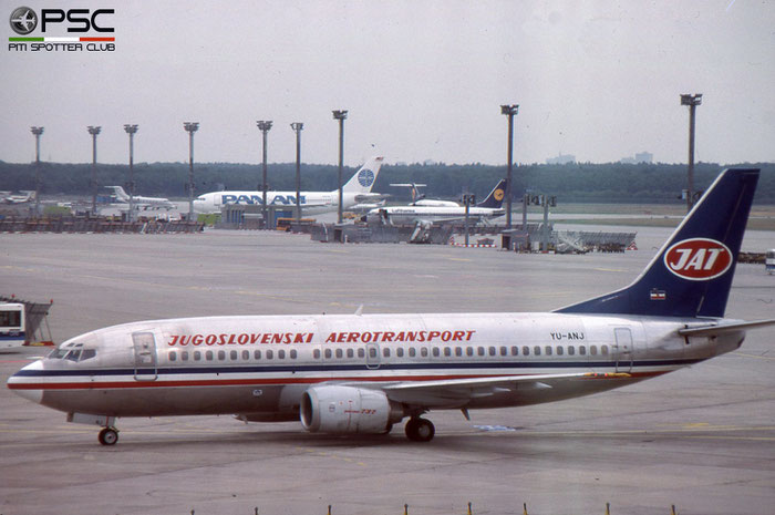 YU-ANJ B737-3H9 23714/1305 JAT Yugoslav Airlines - Jugoslovenski Aerotransport © 2018 courtesy of Marco Ceschi - Piti Spotter Club Verona