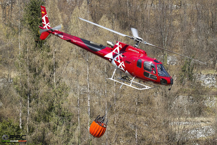 EC-MRN. Eurocopter AS350B3 Ecureuil ( c/n 7367 ) - mfg: 2012 @ Trento ©  2022 Piti Spotter Club Verona