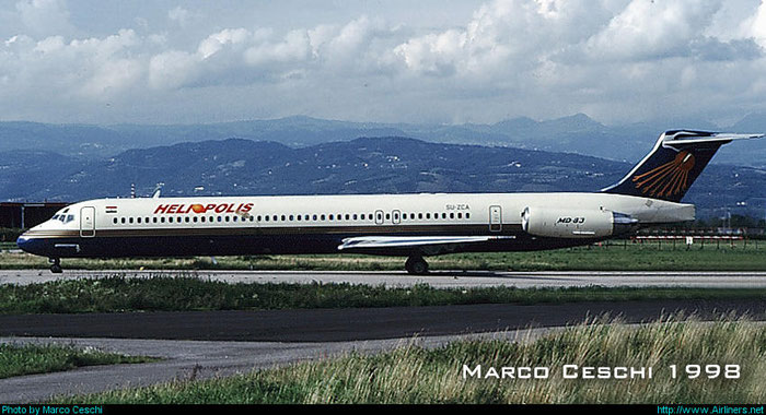 SU-ZCA MD-83 53190/2148 Heliopolis Airlines @ Aeroporto di Verona © Piti Spotter Club Verona