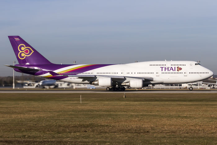 HS-TGY B747-4D7 28705/1164 Thai Airways International @ Munich Airport 28.12.2015 © Piti Spotter Club Verona