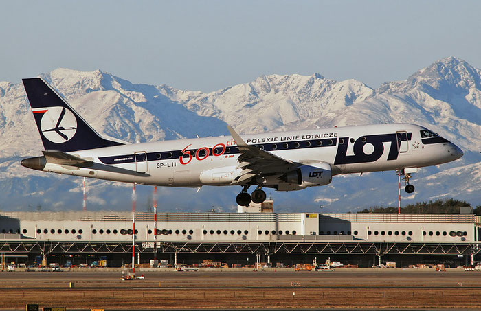 SP-LII ERJ175LR 17000290 LOT Polish Airlines - Polskie Linie Lotnicze @ Milano Malpensa Airport 29.12.2017 © Piti Spotter Club Verona