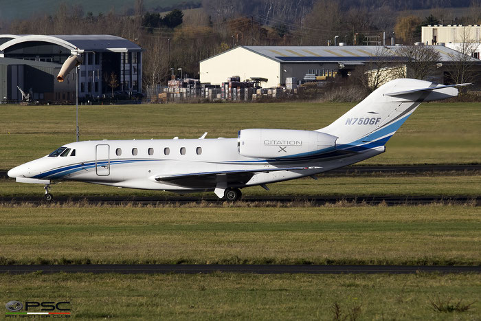 N750GF Ce750 750-0244 Sporter Air Inc. @ Gloucestershire Airport 2017 © Piti Spotter Club Verona