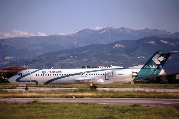 I-ALPL  Fokker 100  11250  Air Dolomiti  @ Aeroporto di Verona © Piti Spotter Club Verona 