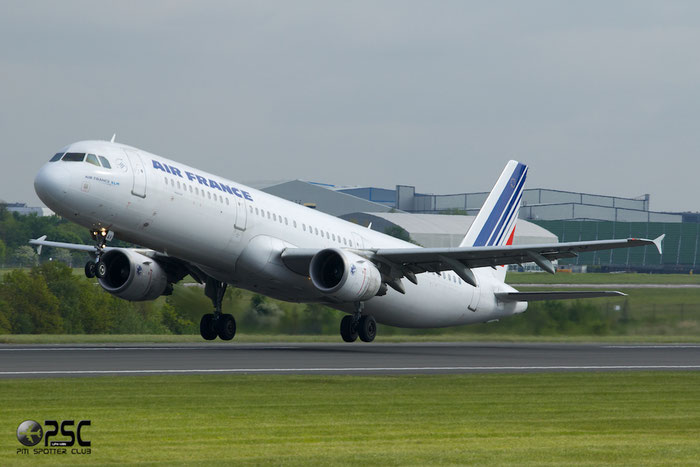 F-GTAV A321-211 3884 Air France @ Manchester Airport 13.05.2014 © Piti Spotter Club Verona